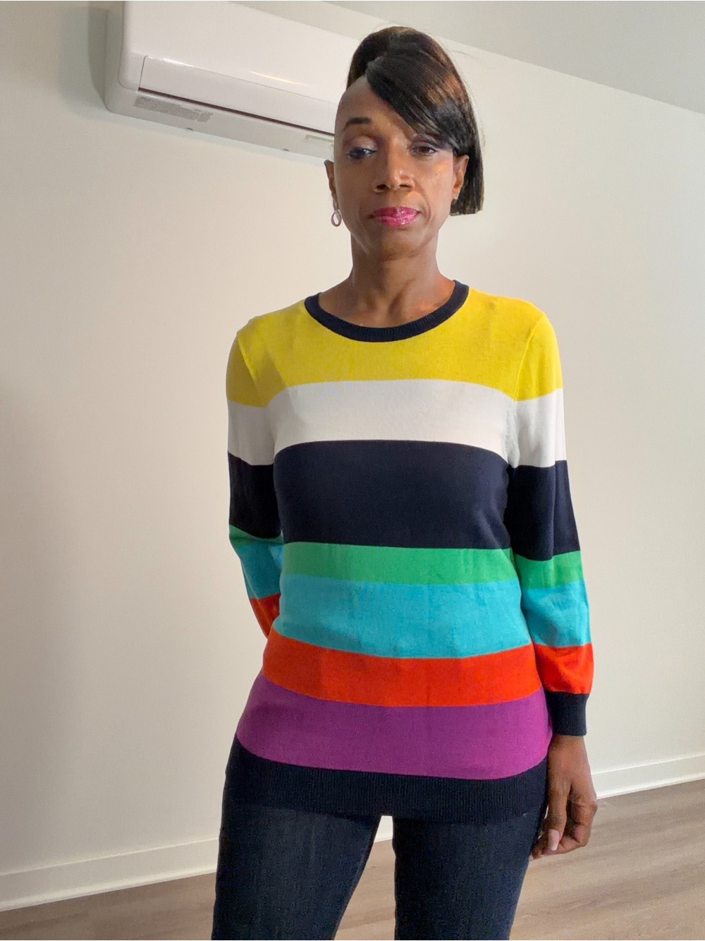 Chaps Color Block Sweater